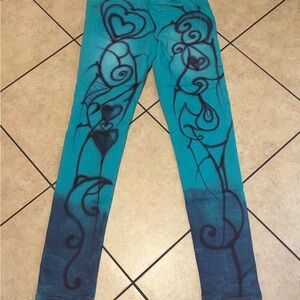 Y2K Celebrity Pink Gothic Airbrushed Skinny Jeans